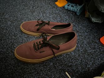 Burgundy Vans Size 10
