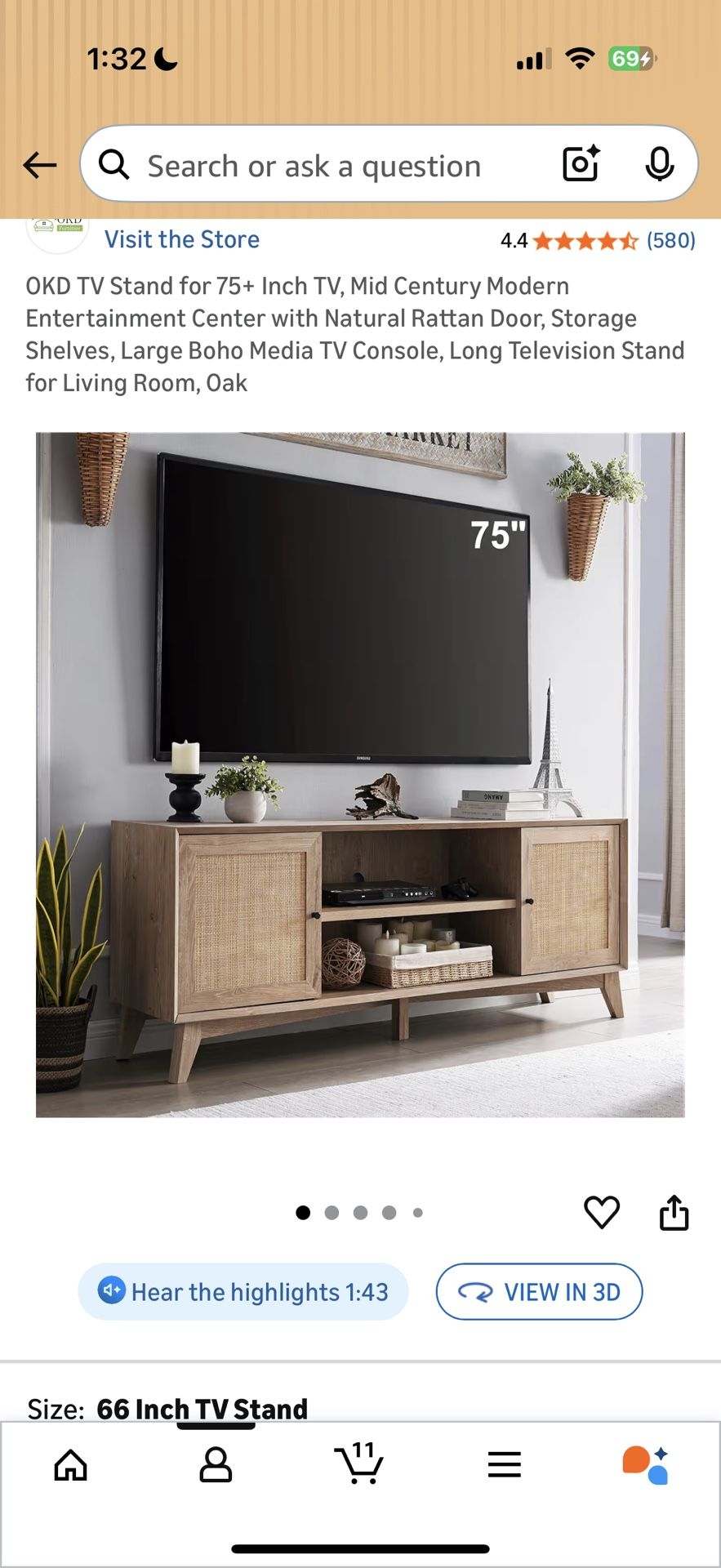 Brand New Media Stand In Box