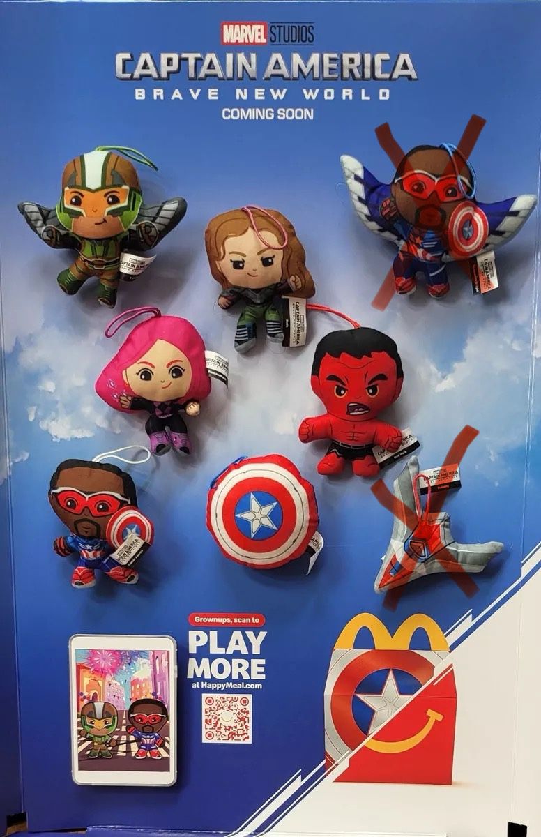 McDonald's Marvel Captain America Toys NEW IN PACK!