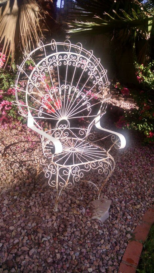Wrought Iron Peacock Chair For Sale In Phoenix Az Offerup