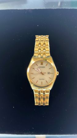 Citizen Men’s Eco Drive Gold Tone Watch Model BM7332-53P