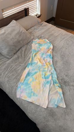 Zara Light Pastel Tie-Dye Dress