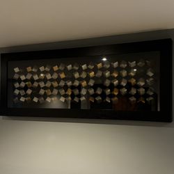 Z Gallerie Metallic Cubes Framed Art 