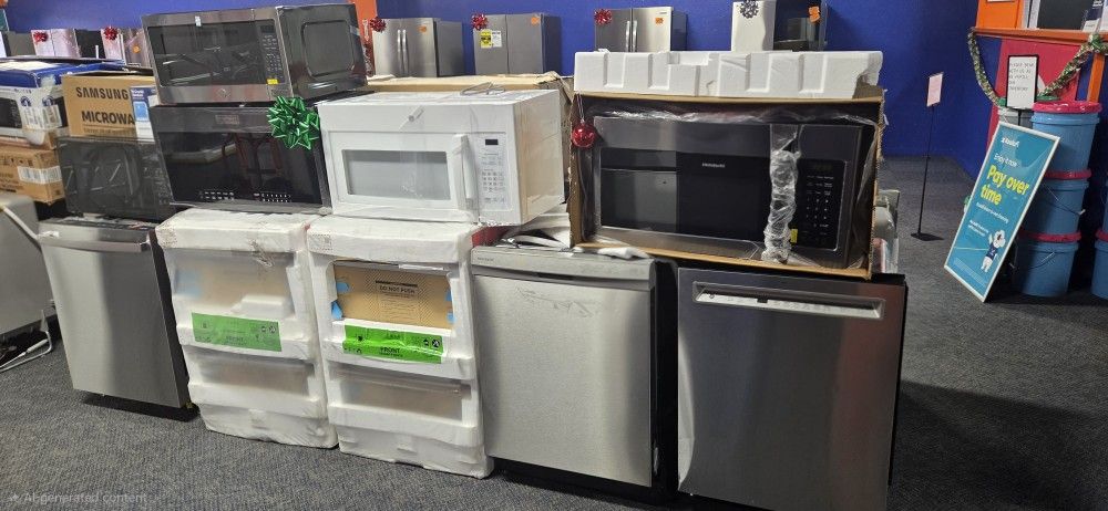 Dishwashers & Microwaves 0 To 55 Down On Financing Come Into One Of Our Stores And See Us!