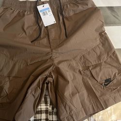 Nike Cargo Brown Shorts Size Medium Men New 