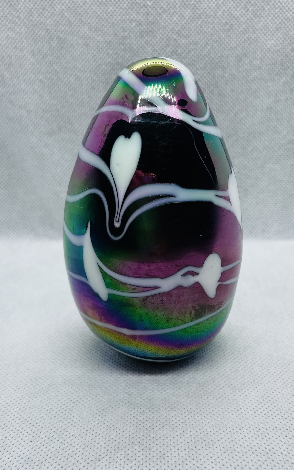 Stunning Vintage Iridized Rainbow Paperweight