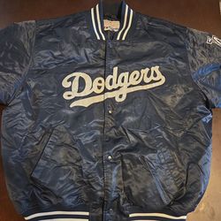 Dodgers navy blue bomber jacket (XXL)