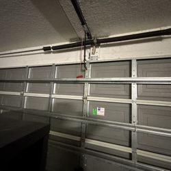 Overhead Garage Door Spring Opener Off Track Adjustment And Replace 
