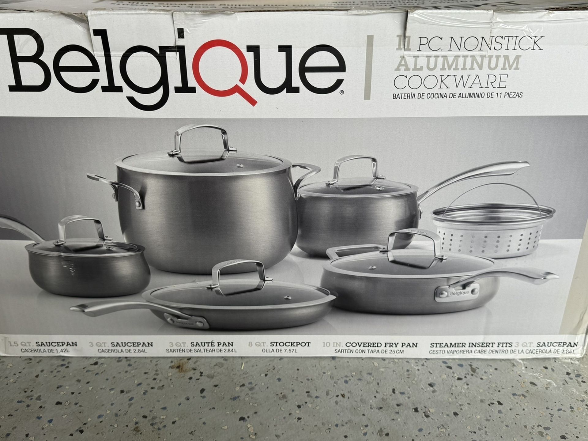 Belgique 11PC Nonstick Aluminum Cookware