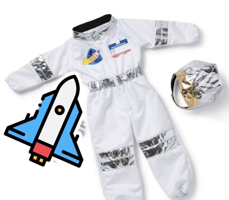 Astronaut Costume Jumpsuit Helmet 
