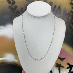 14k CHAIN WHITE GOLD 