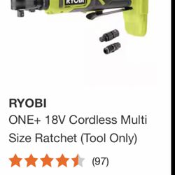 Ryobi 18v Mechanic’s 3/8 Ratchet Brand New In Box , Battery & Charger Included!