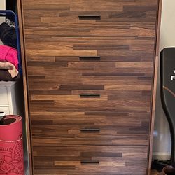 Living Spaces - Brown 5 Drawer Dresser