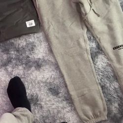 Essentials fear of god dark oatmeal pants