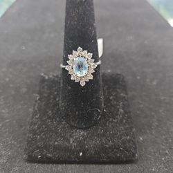 Light Blue Topaz Ring