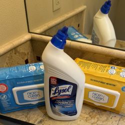 NEW Cleaning Supply Bundle Nice ’N Clean Wipes, Lysol Cleaner