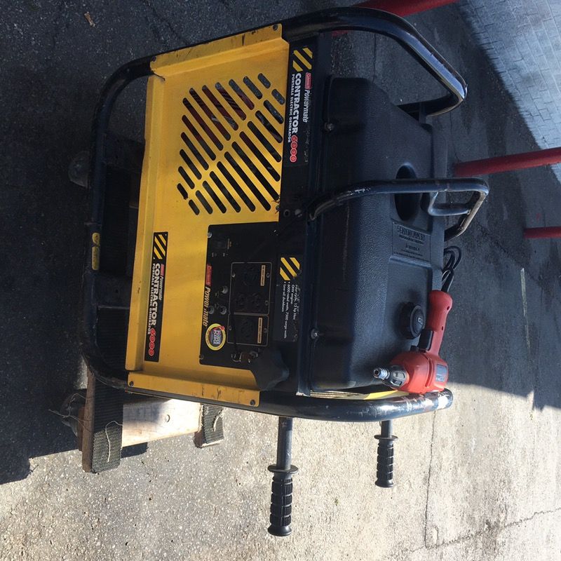 Coleman PowerMate Contractor 6000 Generator w/Honda 13hp GX390