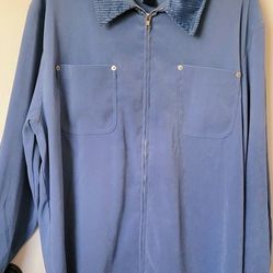 DARLING WOMEN'S JACKET,  SIZE 1X, DENIM AND COMPANY BRAND,  IN GREAT SHAPE 
