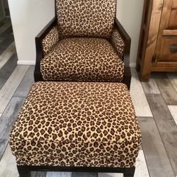 BASSET CHAIR AND OTTOMAN 