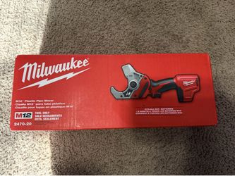 Milwaukee M12 Cordless PVC Shear-- Tool Only, Model# 2470-20