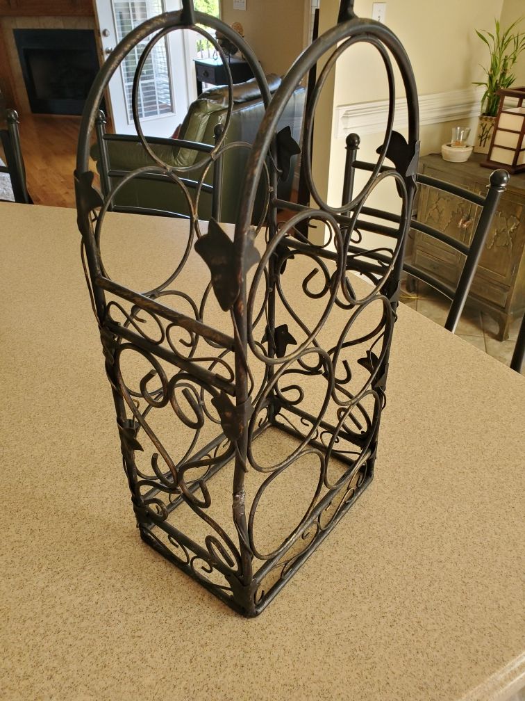 Heavy metal wine rack