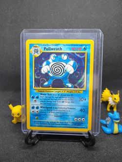 Pokemon 1999 poliwrath holo base set lp