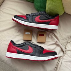Air Jordan 1 Retro Low OG Banned Red Black New Size 11.5 NO BOX LID