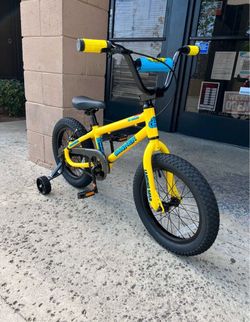 SE Bikes Basher 16" Kids Bike 2025 yellow