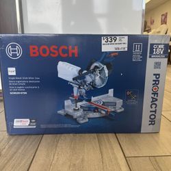 Bosch 7-1/4-in 8-Amp 18-volt Single Bevel Sliding Compound Cordless Miter Saw ( Battery Included )