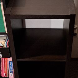 2-tier open-back shelf