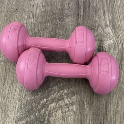 B Fit Gear 2.5 Lb Each Pink Dumbbells 