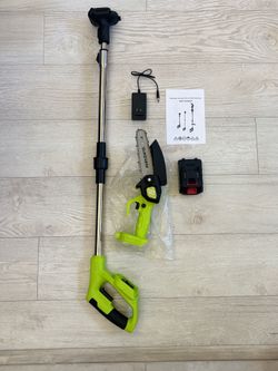 Chainsaw with Telescopic Extension Pole-Works great