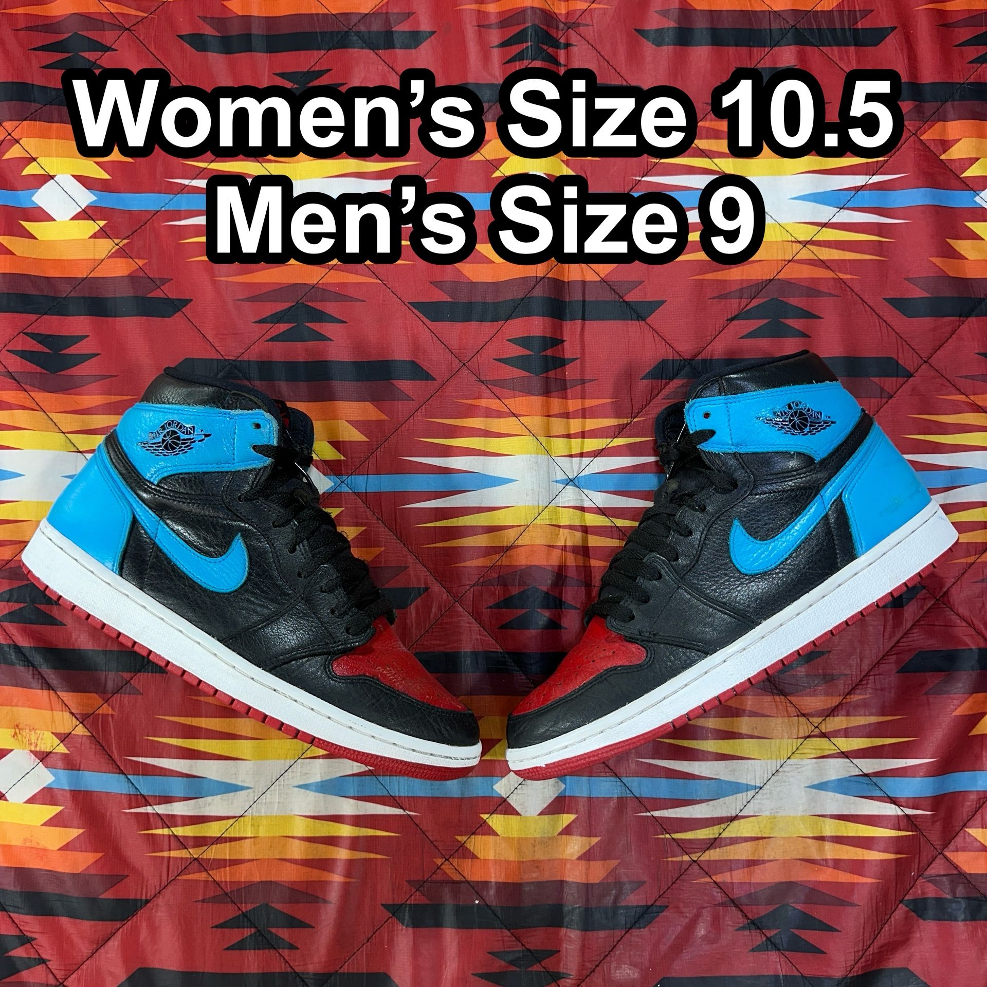 Nike Air Jordan 1 High OG NC To Chi Women’s 10.5 Men’s 9 CD0461-046 Shoes
