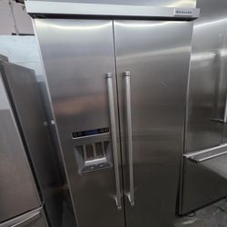 36" KITCHENAID BUILT IN STAINLESS STEEL REFRIGERATOR