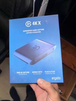 Elgato 4kx capture card with usb microphone