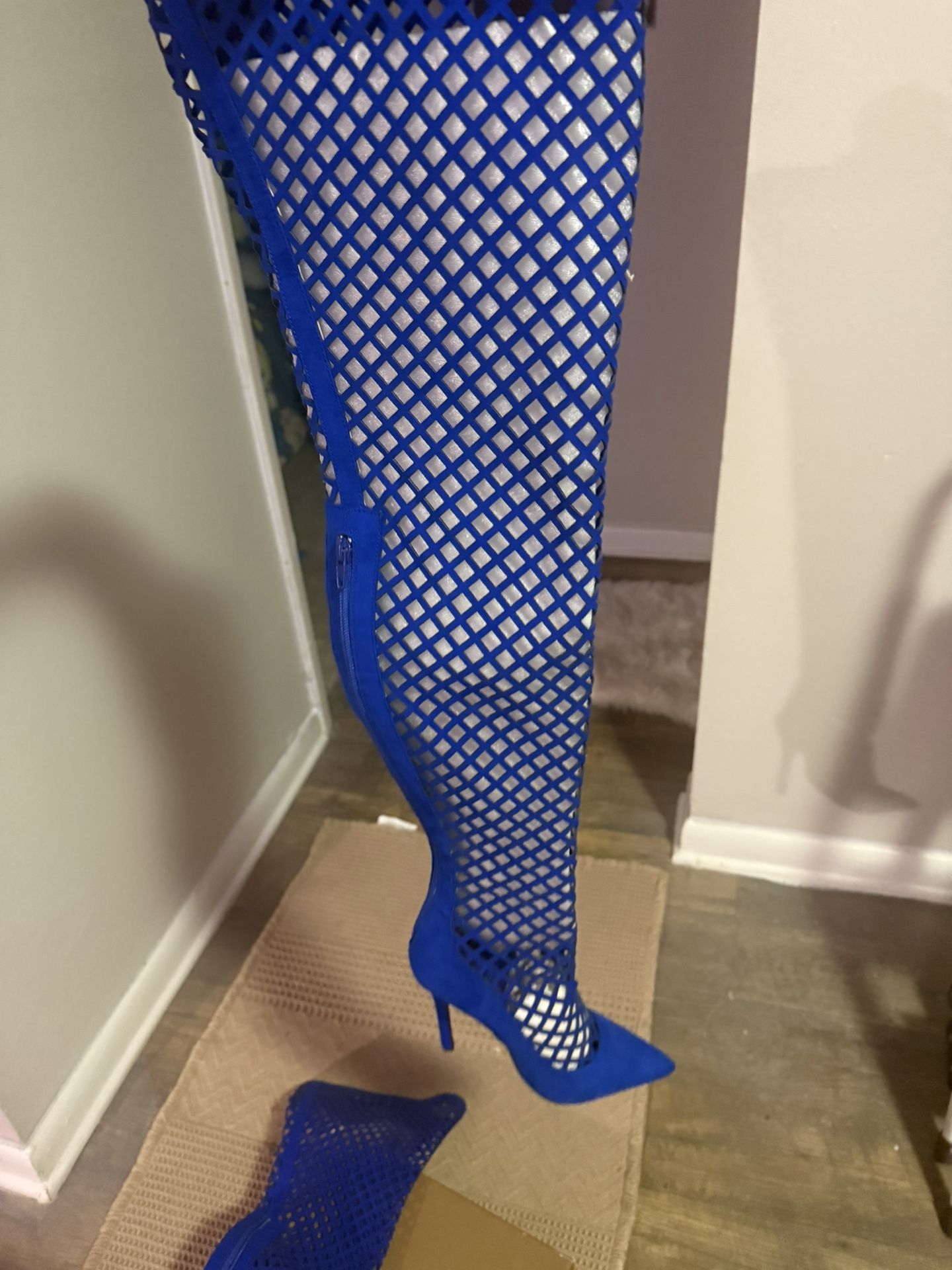 Blue Long Boots
