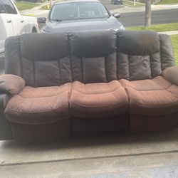 Couch Soft Leather Recliner