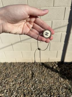 Vintage Channel Button Bracelet