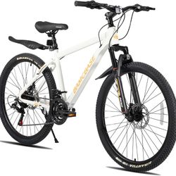 HILAND 26 27.5 Inch Mountain Bike, Mens and Womens Aluminum Frame MTB with 21 Speeds, Dis Brake, Hardtail Bicycle for Adults