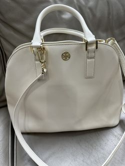Tory Burch White Satchel Bag