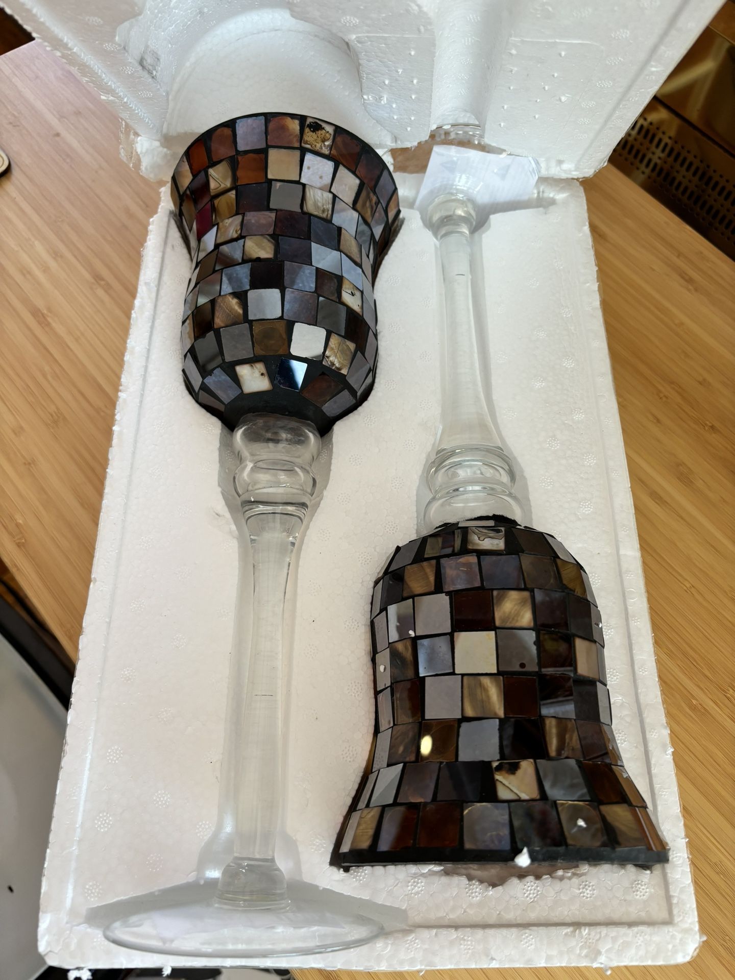 Brand new Terra Mosaic Candle Holders