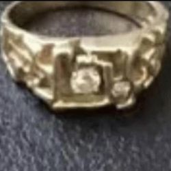Vintage Diamond Nugget Ring ( Last Pic Has The Description)