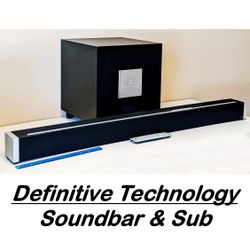 DefTech Soundbar / Subwoofer System with WiFi Streaming, W Studio