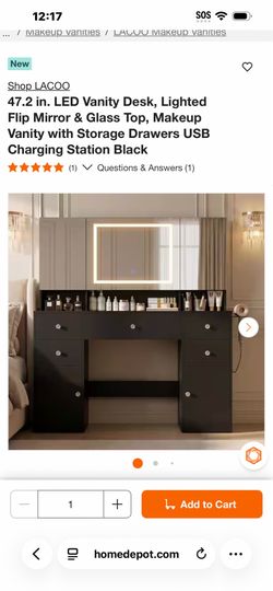 Large vanity desk for sale