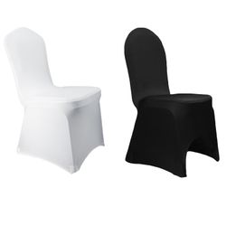 White OR Black Spandex Chair Covers