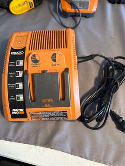 Genuine Ridgid 1(contact info removed)1 Rapid Max 12V / 14.4V / 18V Battery Charger OEM
