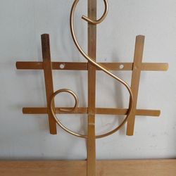 Music Symbol Candle Holder Wall Metal Art