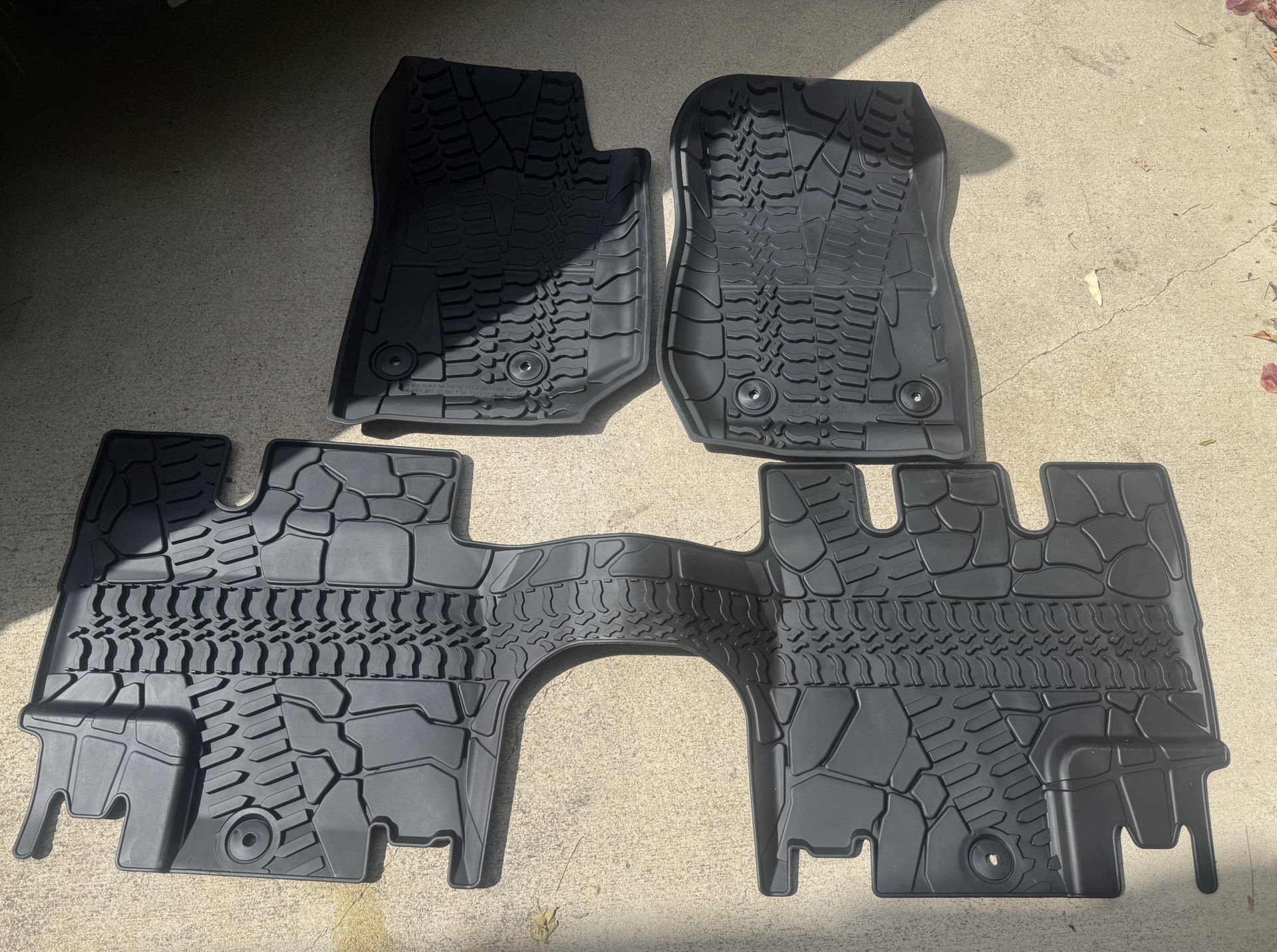 Jeep Wrangler All Weather Floor Mats