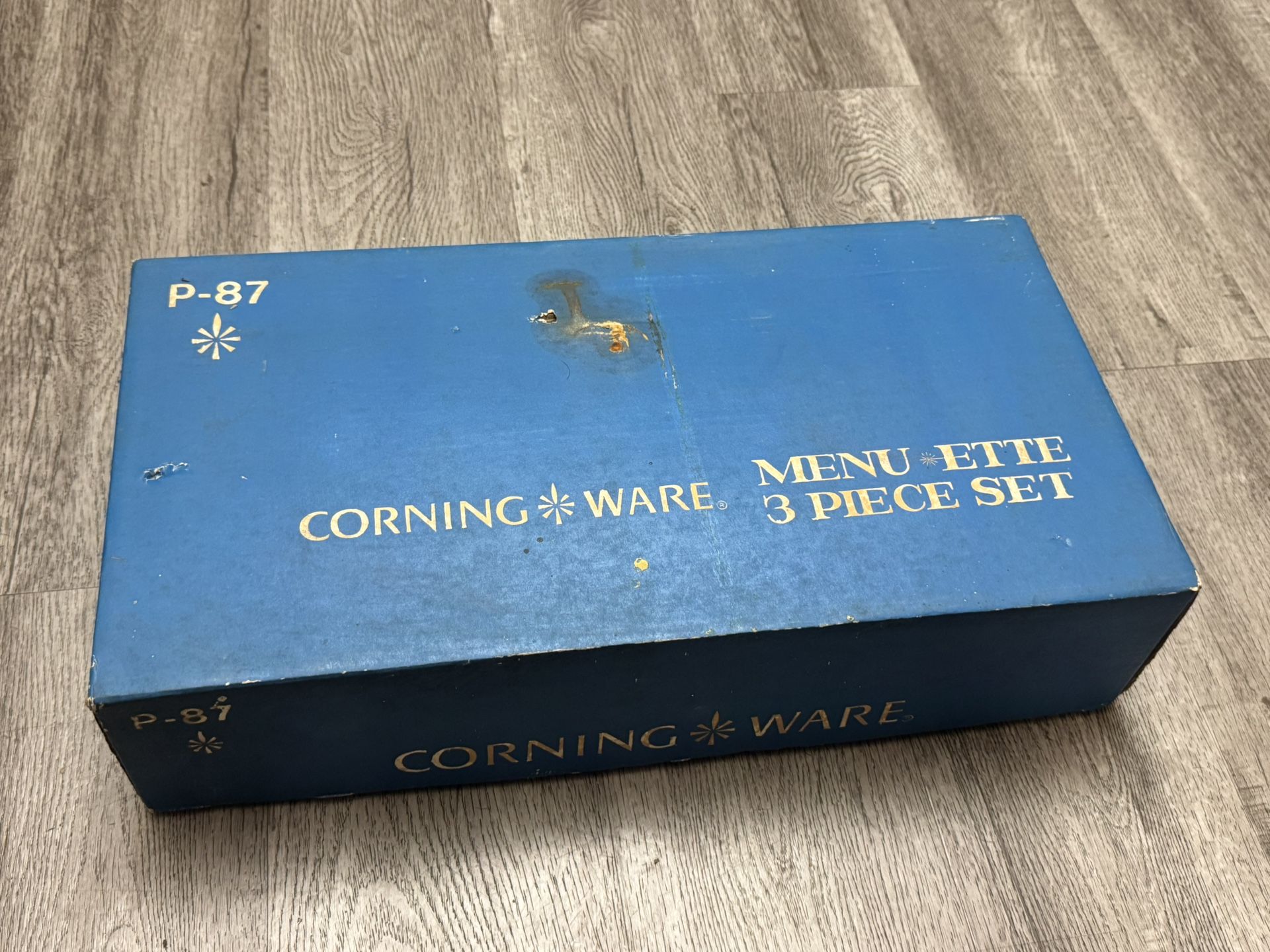 Vtg Corning Ware Menuette 3 Piece Set
