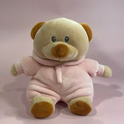 Ty Baby Collection PJ Bear Plush Toy Pink Hooded Pajamas 8" No tags attached 